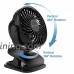 Mini USB Fan Battery Operated Quiet Desk Fan Rechargeable with 360° Flexible Rotation Clip for Baby Stroller Outdoor Travel Car Treadmill Desk Office  4 Level Speeds Controller - B07DXHF7J6